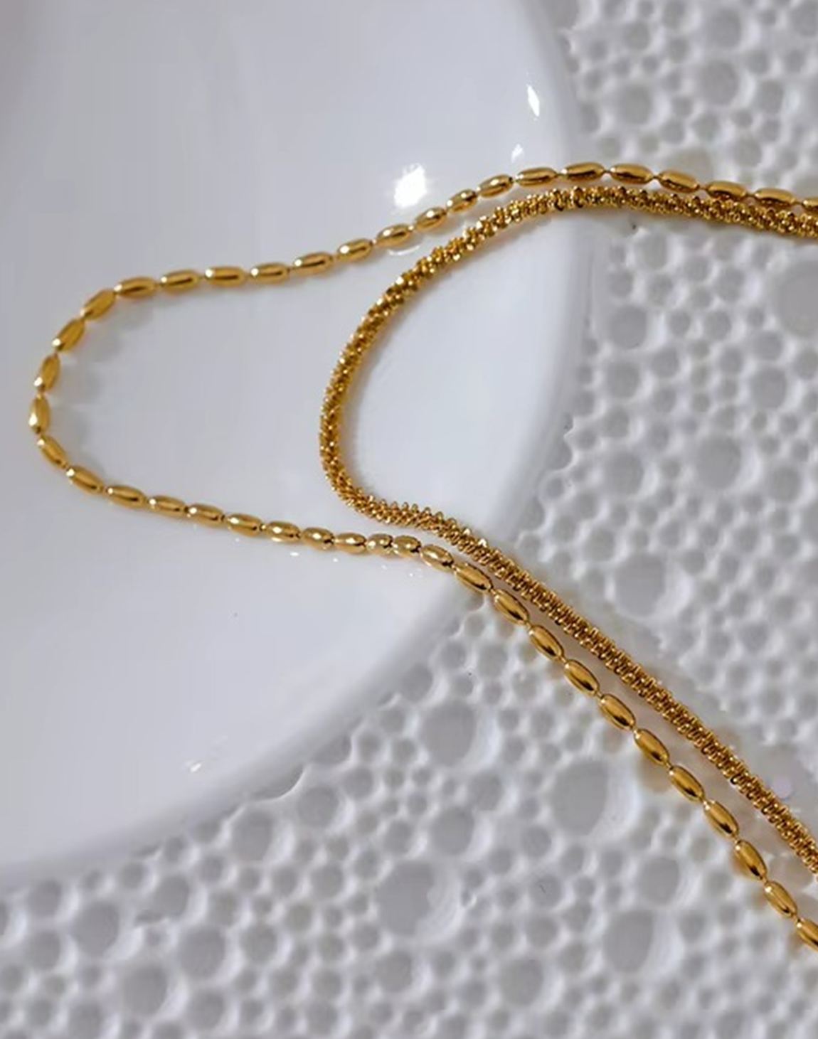 Collar Doble Nube Para Mujer Bañados en Oro de 18k