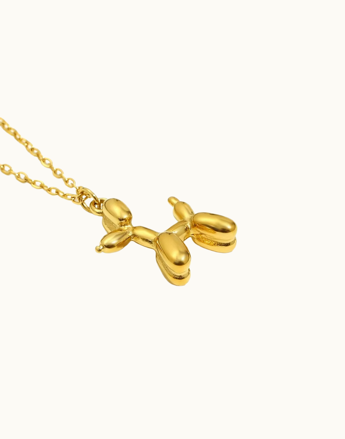 Collar Noa Con Colgante de Perrito Para Mujer Bañado en Oro