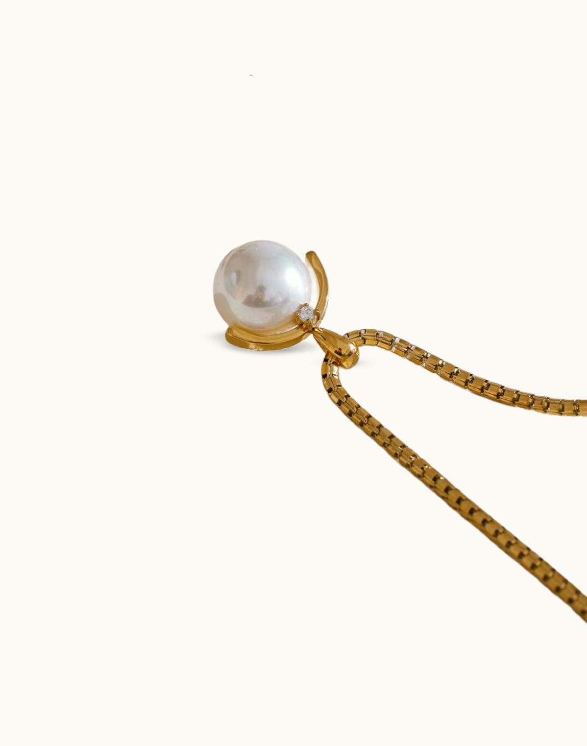 Collar Serena com Perla Para Mujer Bañados en Oro de 18k