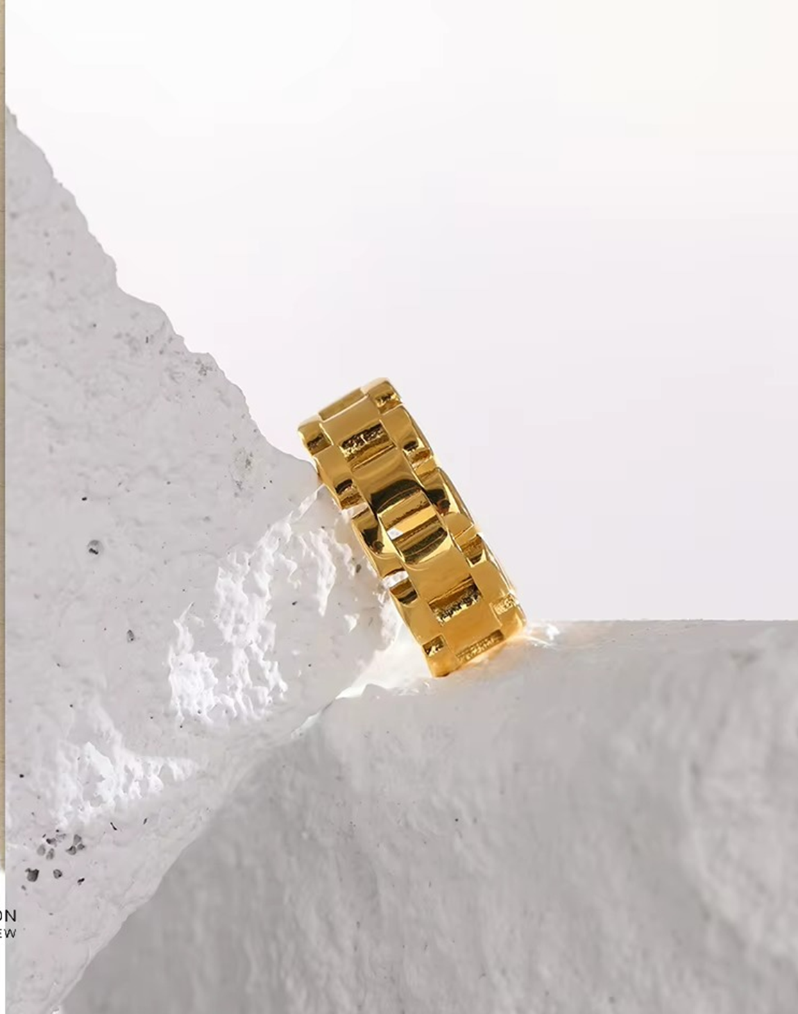 Anillo Amaya Abierto Para Mujer Bañado en Oro