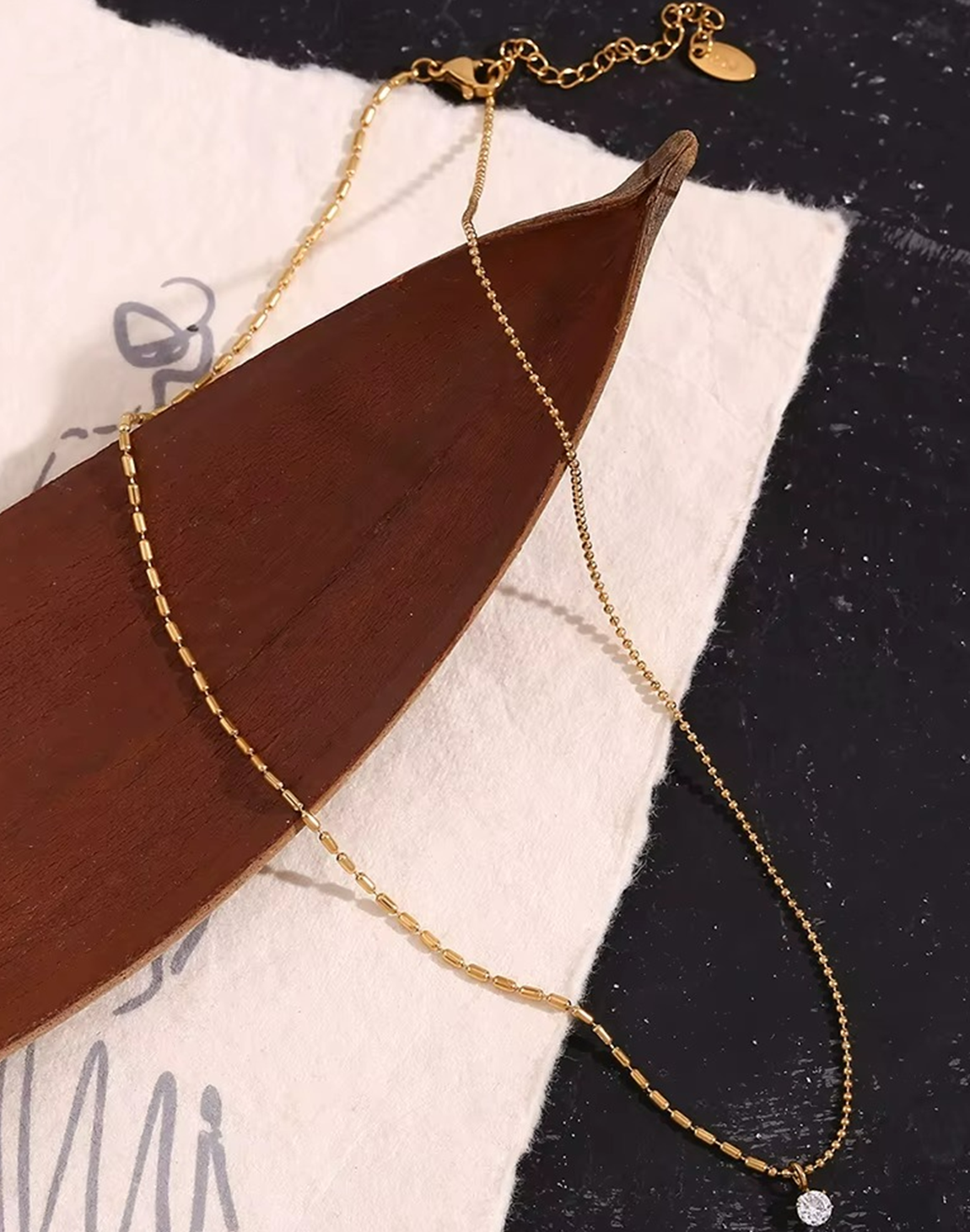 Collar Emma Con Circonias Para Mujer Bañado en Oro