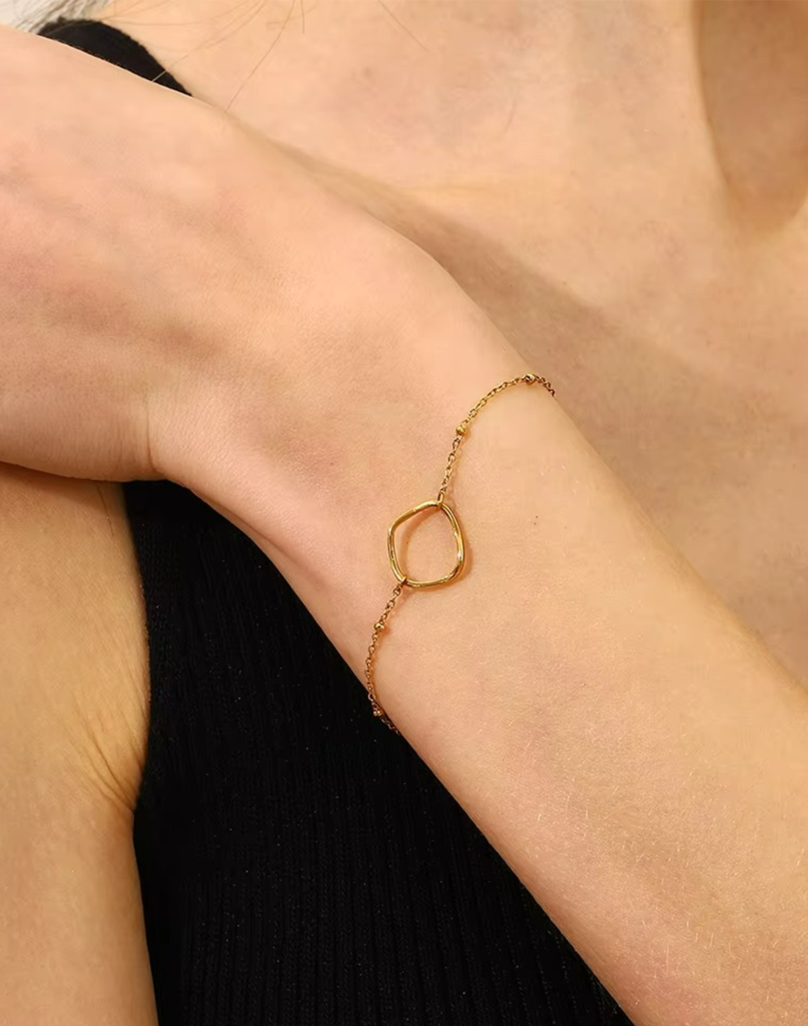 Pulsera Lúmina Para Mujer Bañada en Oro