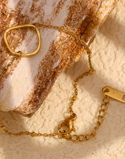 Pulsera Lúmina Para Mujer Bañada en Oro
