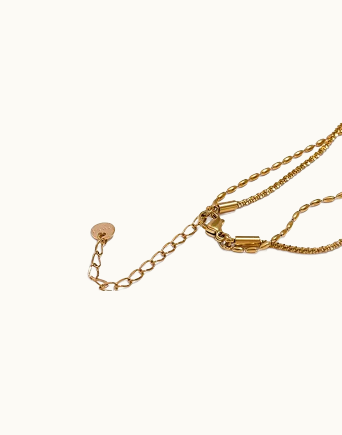 Collar Doble Nube Para Mujer Bañados en Oro de 18k