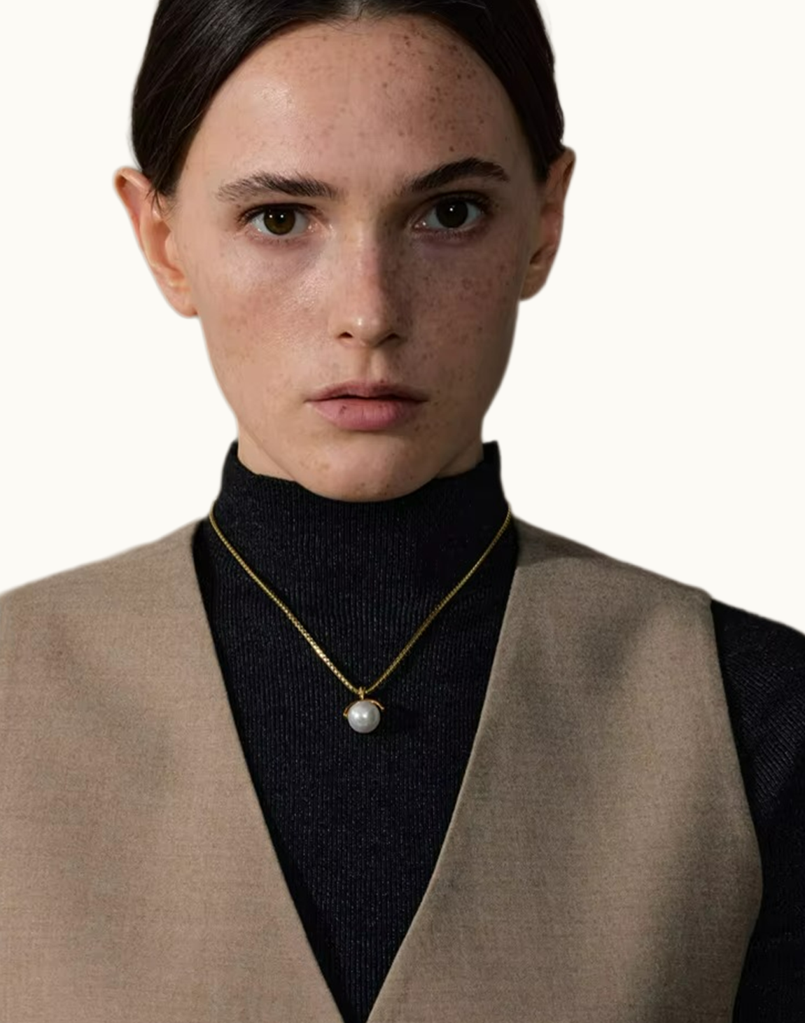 Collar Serena com Perla Para Mujer Bañados en Oro de 18k