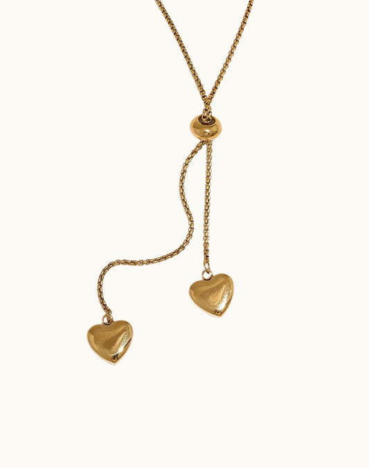 Collar Aurora Corazón Para Mujer Bañados en Oro de 18k