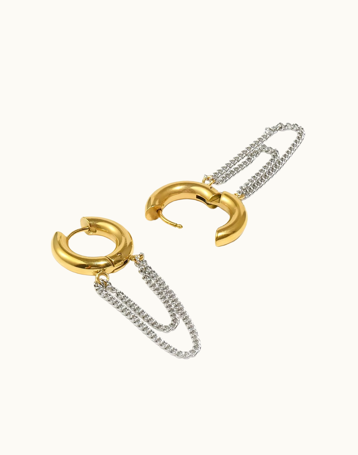 Arete Paloma Mixto Para Mujer Bañado en Oro