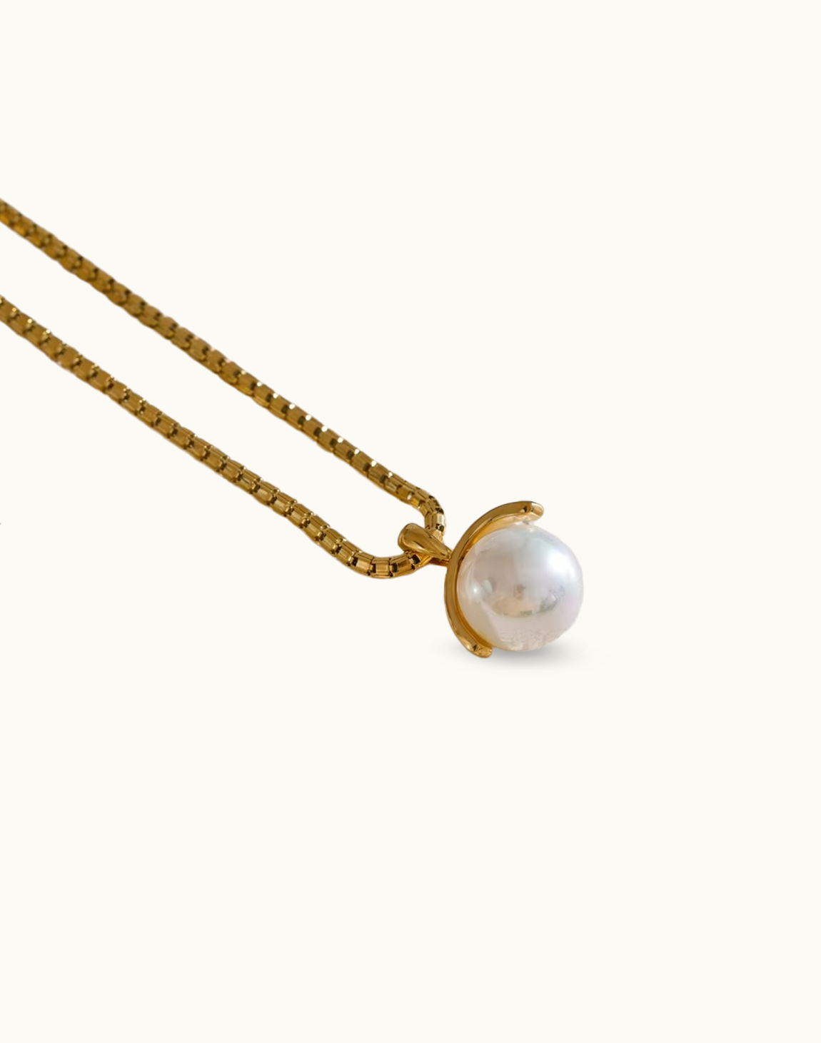 Collar Serena com Perla Para Mujer Bañados en Oro de 18k