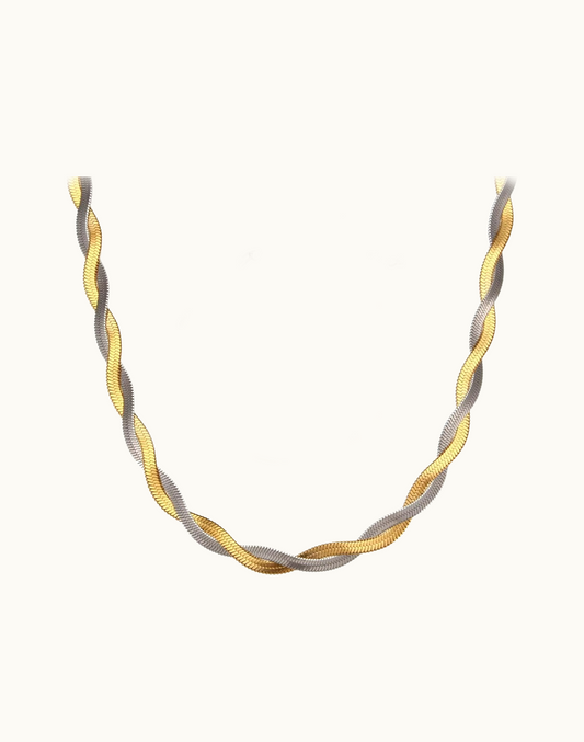 Collar Valeria Mixto Para Mujer Bañado en Oro