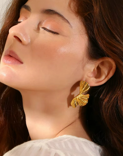 Arete Olivia Para Mujer Bañado en Oro