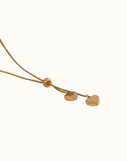 Collar Aurora Corazón Para Mujer Bañados en Oro de 18k