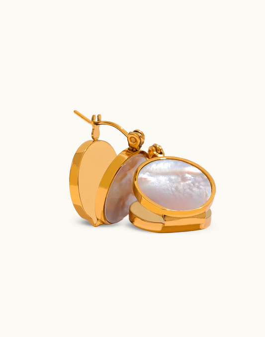 Aretes Estela Para Mujer Bañados en Oro de 18k