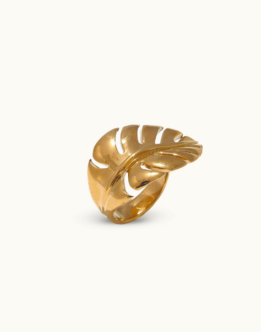 Anillo Maia Abierto Para Mujer Bañado en Oro
