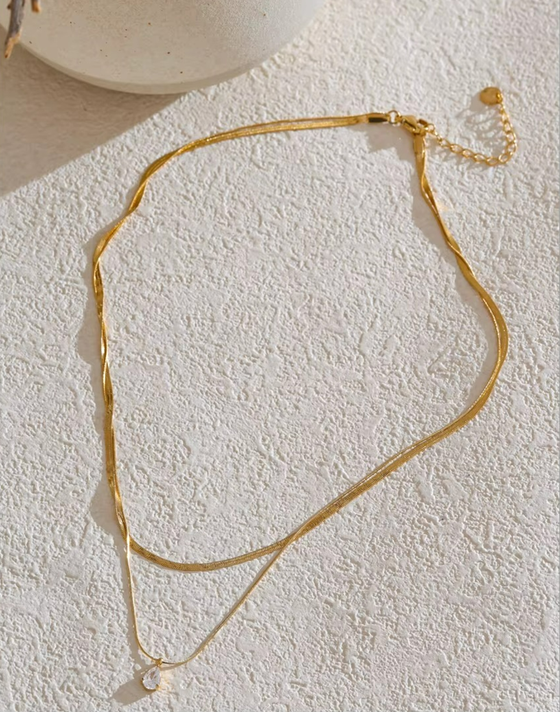 Collar Nara Con Perla Para Mujer Bañados en Oro de 18k