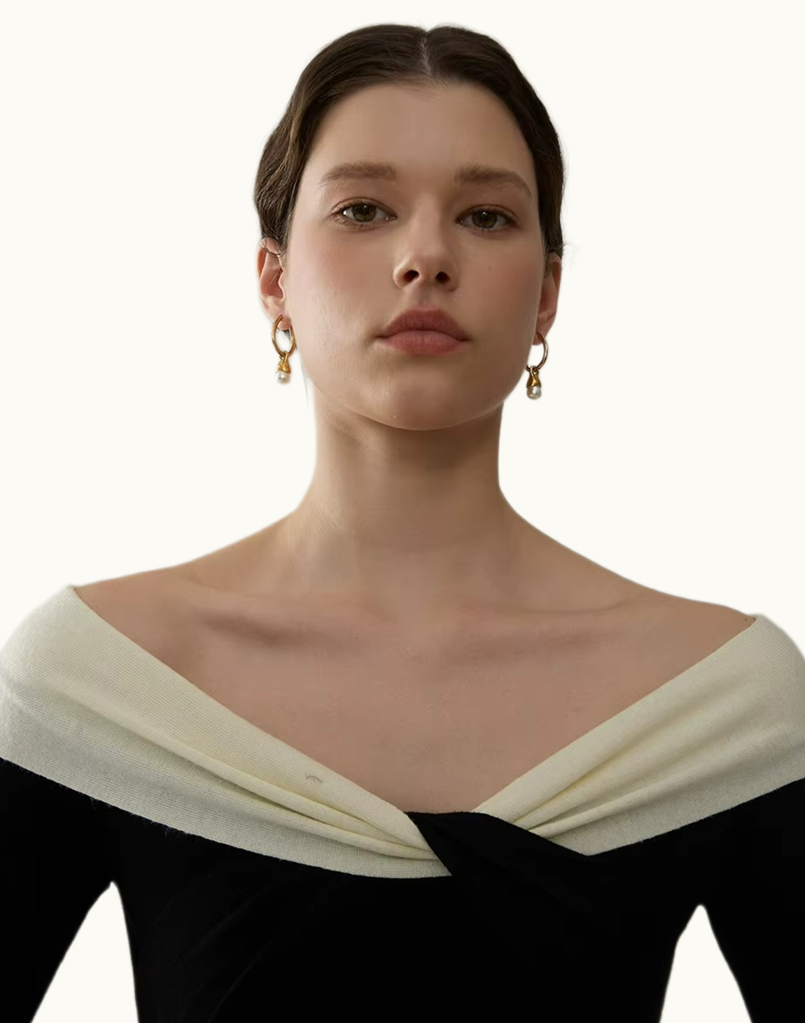 Aretes Solana Con Perla Para Mujer Bañados en Oro de 18k