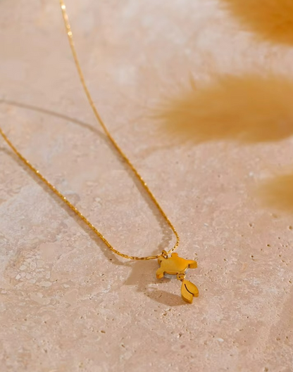 Collar Dalia Para Mujer Bañados en Oro