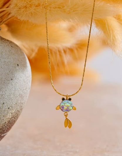 Collar Dalia Para Mujer Bañados en Oro