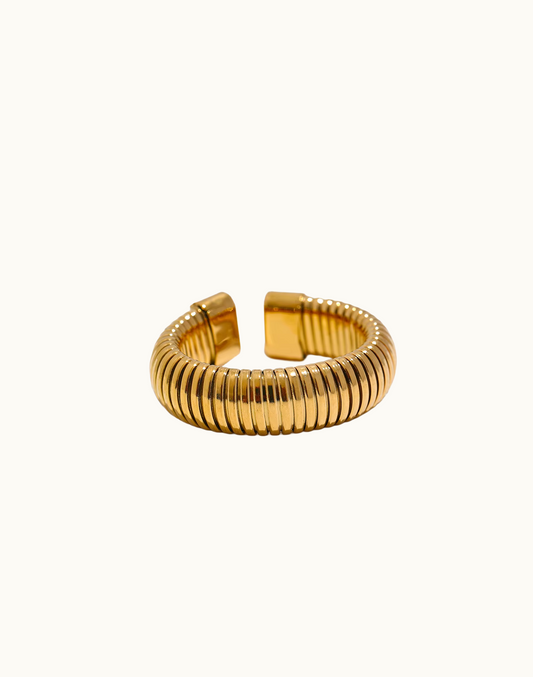 Anillo Albor Abierto Para Mujer Bañado en Oro