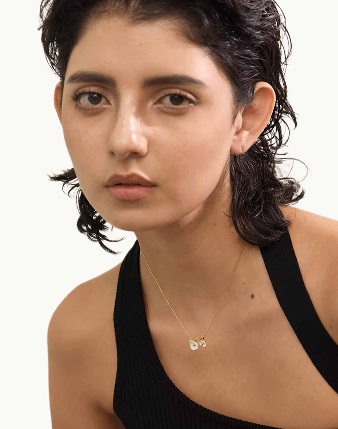 Collar Arena Para Mujer Bañados en Oro de 18k