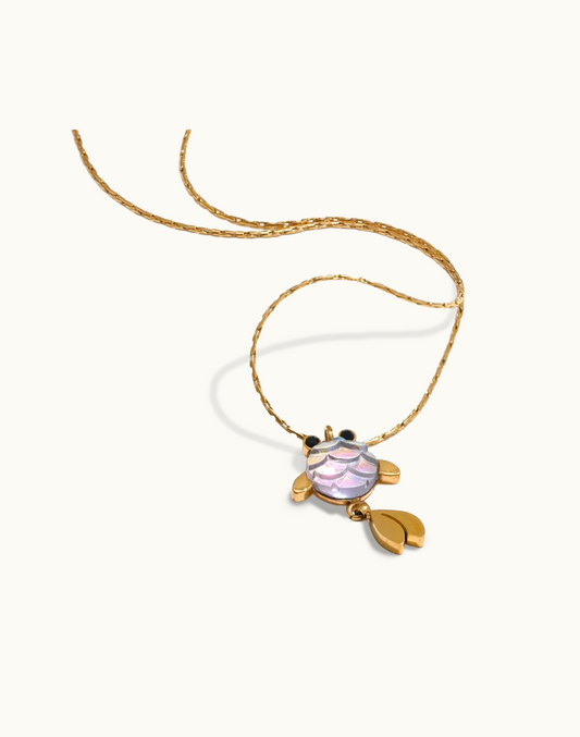 Collar Dalia Para Mujer Bañados en Oro de 18k