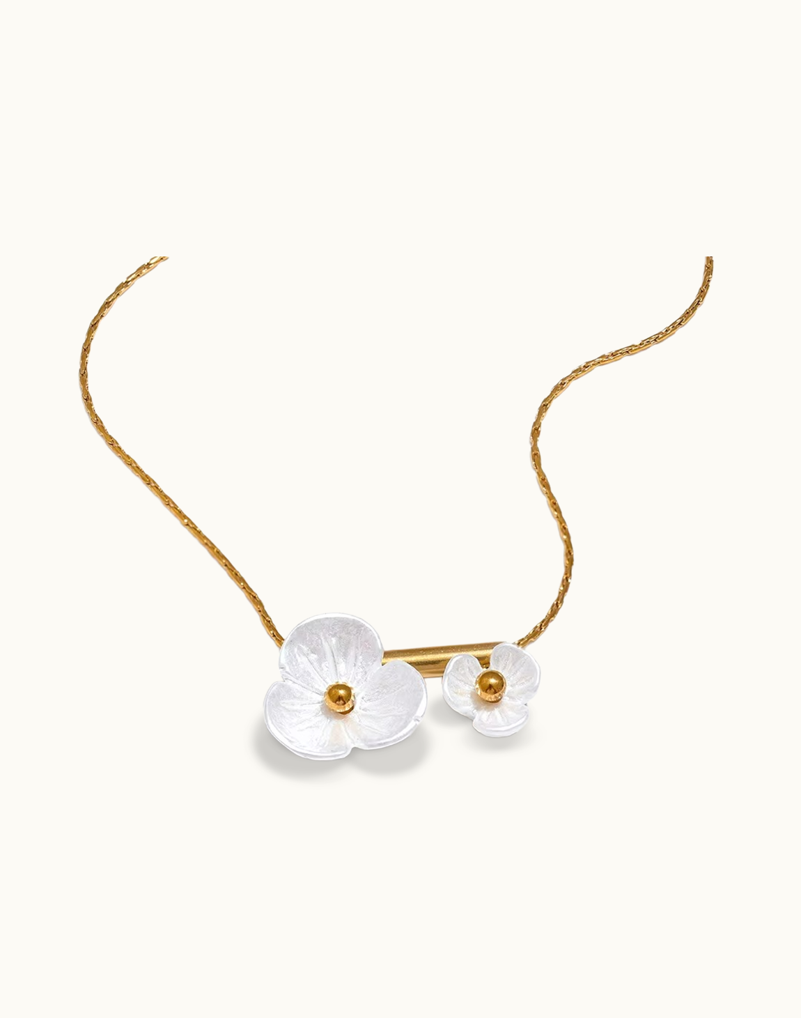 Collar Arena Para Mujer Bañados en Oro de 18k