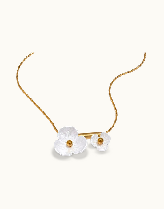 Collar Arena Para Mujer Bañados en Oro de 18k